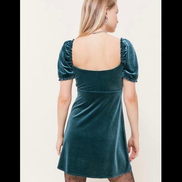 Urban Outfitters Cassandra Whimsigoth Fairycore Mini Dress, Velvety, Size XS - Picture 4 of 12